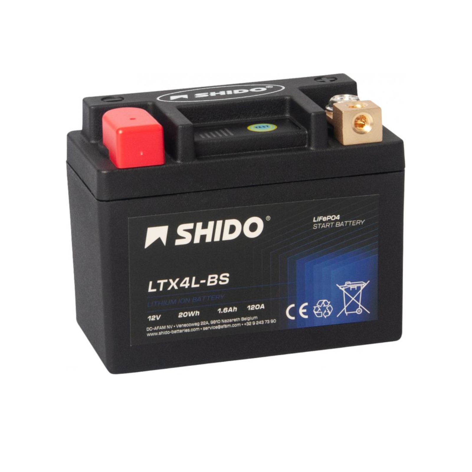 Battery for APRILIA AF1 50 Futura 1990-1992 SHIDO