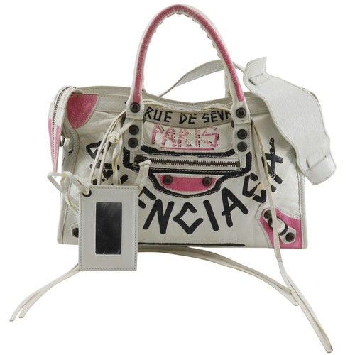 BALENCIAGA Classic City Graffiti Handbag 431621 CLASSIC CITY 2WAYShoulder ...