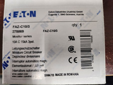 New Eaton FAZ-C10/3 Circuit Breaker Free shipping