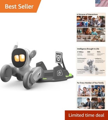Interactive 18-Inch Robot Pet with Voice Command & Home Monitoring - Loona