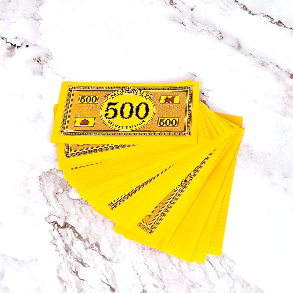 Монополия Deluxe издание $500 деньги - одиночный / 5 / 10 упаковка замены счетов - Изображение 2 из 3