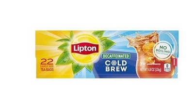 Lipton Decaf Cold Brew Iced Tea Bags, Family Size Zero Calories 22 Total Tea Bag