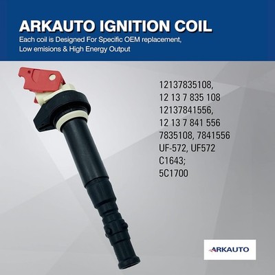 HIGH PERFORMANCE ENERGY RED TOP IGNITION COIL, FOR BMW M5 M6 E60 E61...