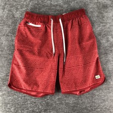 Vuori Banks Shorts Men's M Bright Red V330 Tech Stretch Gym Running Athletic