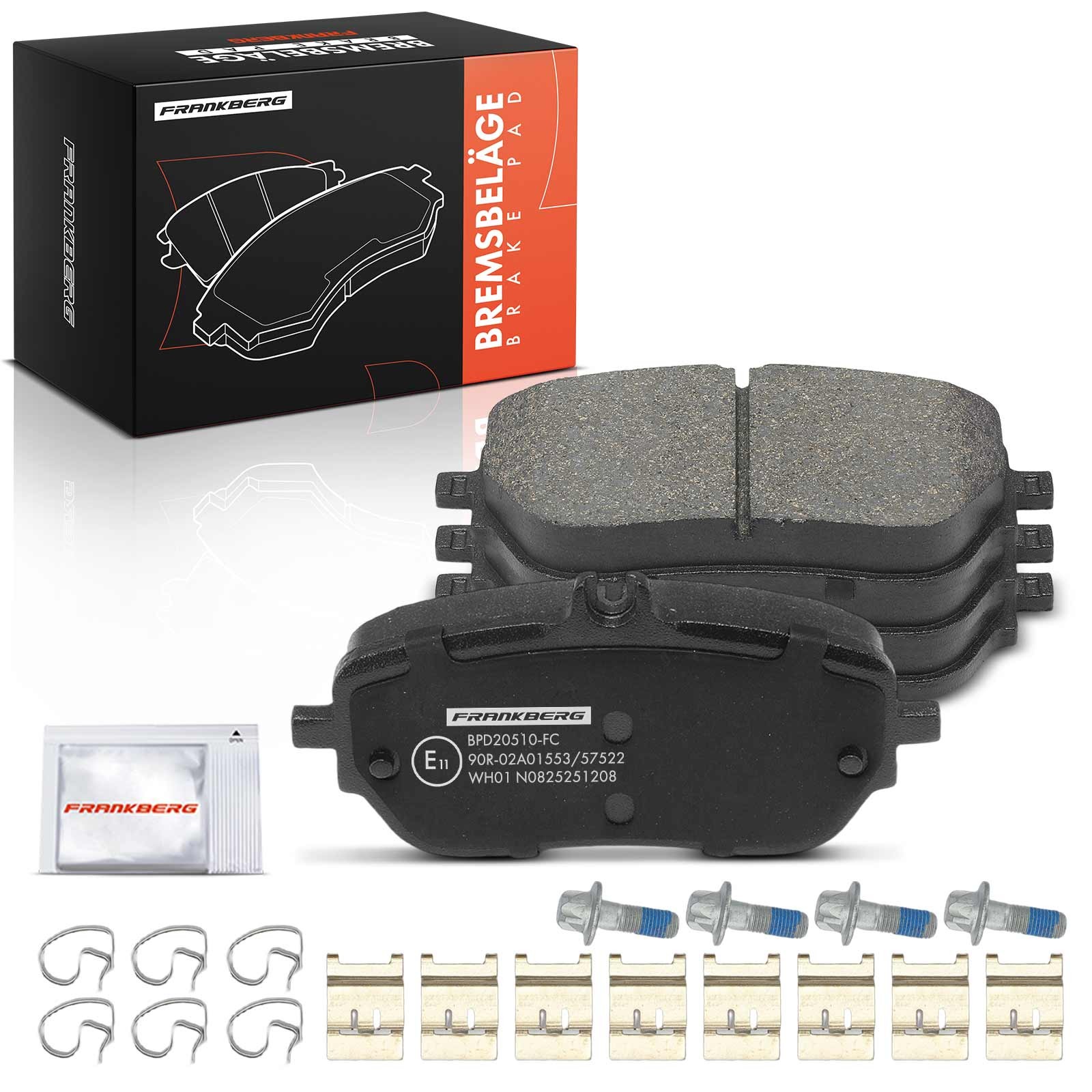Frankberg Brake Pads Set for Mercedes-Benz A B-Class V177 W177 CLA X118 Front