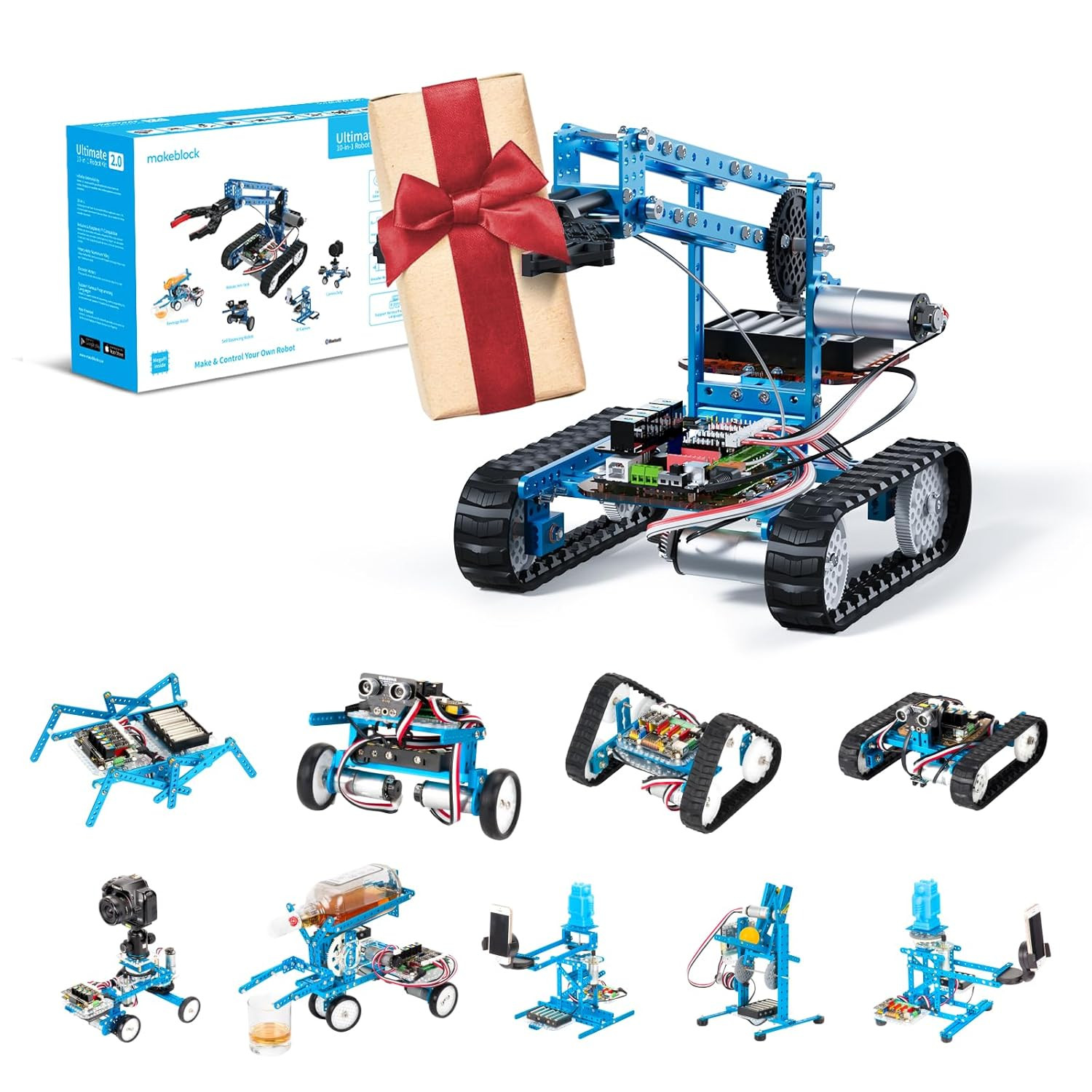 Robot Da Costruire 10-in-1 STEM Programmabile con Arduino Scratch Scheda Megapi
