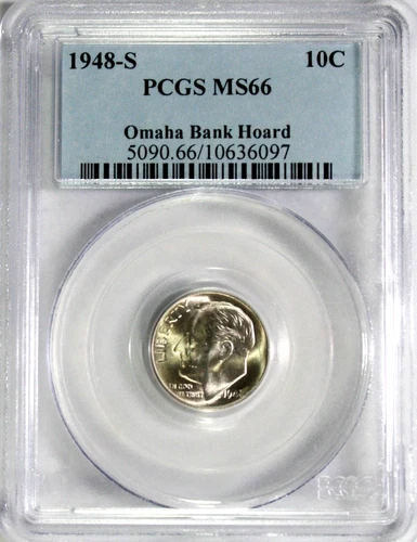 1948-S Roosevelt Dime PCGS MS66 #GA6-97 "90% Silver"