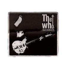 Mens Who Max R&B Strumming Belt Buckle Silver