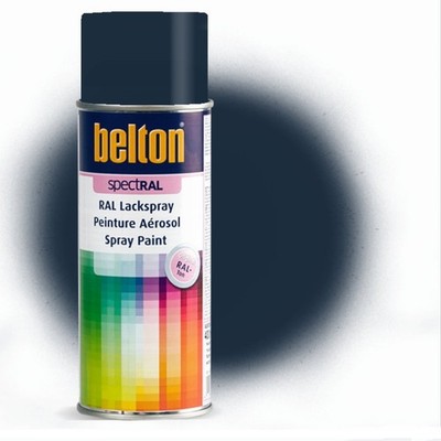  7,50 l  400 ml Belton SpectRAL Lackspray RAL5011 stahlblau glanz innen außen