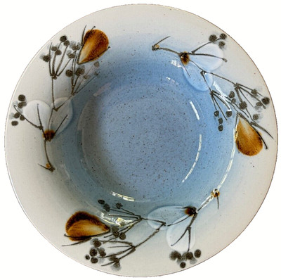 Royal Copenhagen Bowl Ellen Malmer Fajance Celeste 7'' MCM Denmark