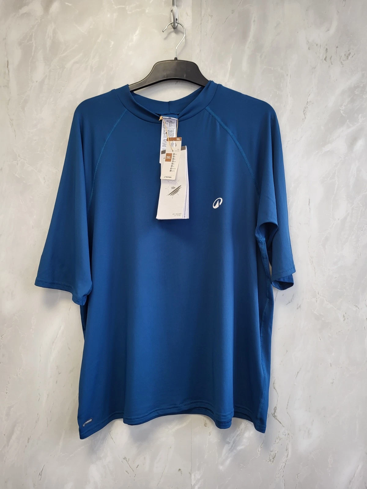 Decathlon Blue T-Shirt Short Sleeve UPF 50+ Mens Size 3XL BNWT. PBF 2001787