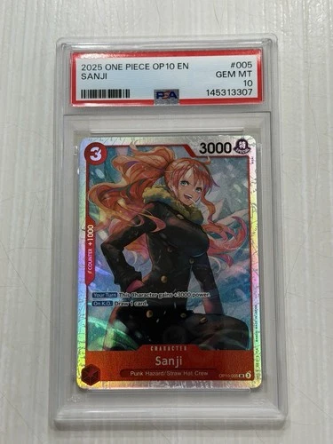 2025 One Piece OP10 #005 Sanji PSA 10