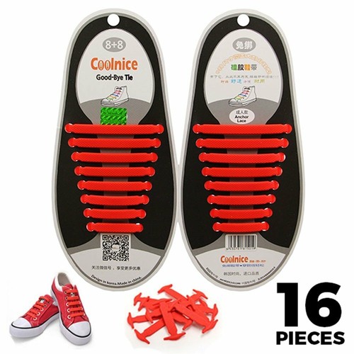 16pcs Coolnice Silicone No-Tie Elastic Unisex Shoelaces for Adult,13 Colour Avai - Picture 24 of 58