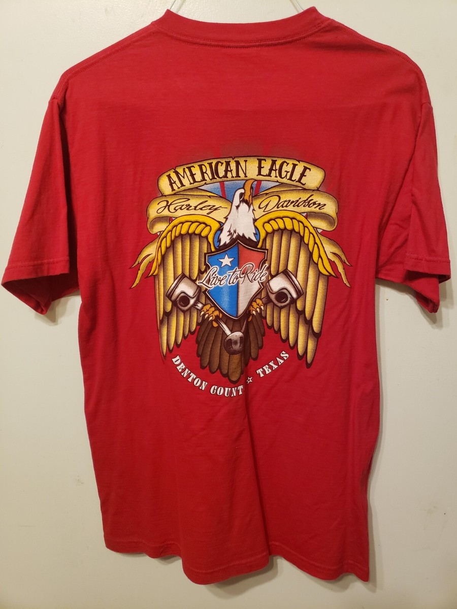 ★Harley Davidson★ No1 Eagle T-shirt Dark Red HH15111302 ☆Harley Davidson☆ No1 Eagle T-shirt Dark Red HH15111302 s