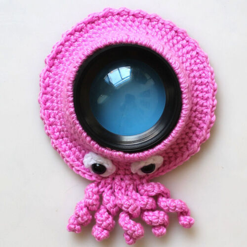 Knitted Camera Shutter Hugger Lens Cover Case Newborn Baby Photography Props New - Picture 15 of 17