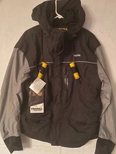 NEW FRABILL MENS ICE HUNTER HEAVY DUTY INSULATED ICE FISHING JACKET L BLACK