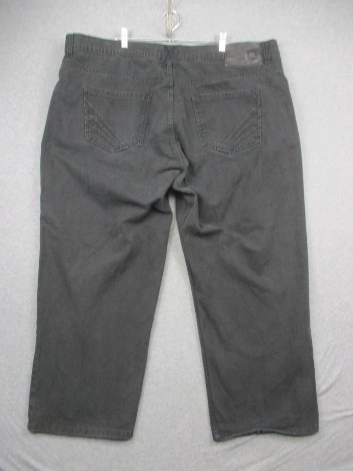 Akademiks Men’s Baggy Black Jeans 48x29 Y2K Hip Hop Skater Wide Leg - Image 3 of 4