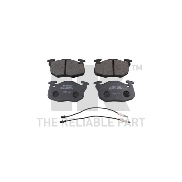 Bremsbelagsatz, Scheibenbremse NK 223920 FüR CitroËN Peugeot Renault-image