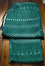 New NAUTICA SLEEPWEAR-Green Soft Flannel Poly, Mens Fall PJ/Lounge Pants- M