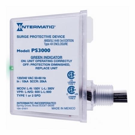 Intermatic PS3000 Surge Protective Device 120/240 VAC 3-Year