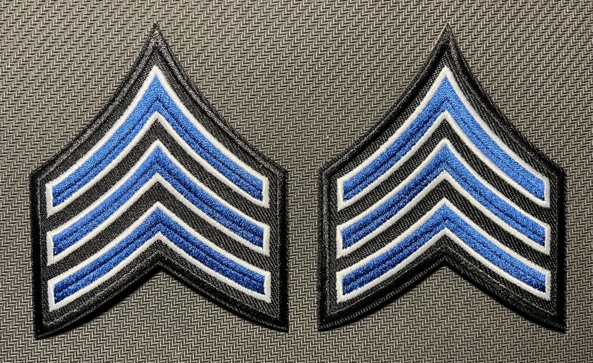 chevron patches two sergeant chevron patches 2 7/8" x 3.5" Sergeant chevron 2 pc