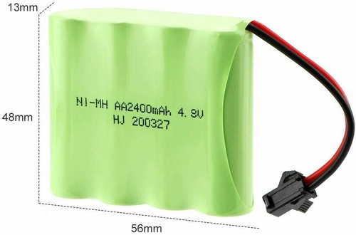 4.8V 2400mAh Ni-MH Rechargeable Battery Pack w/ USB Charger for RC Truck Car USA - Picture 5 of 10
