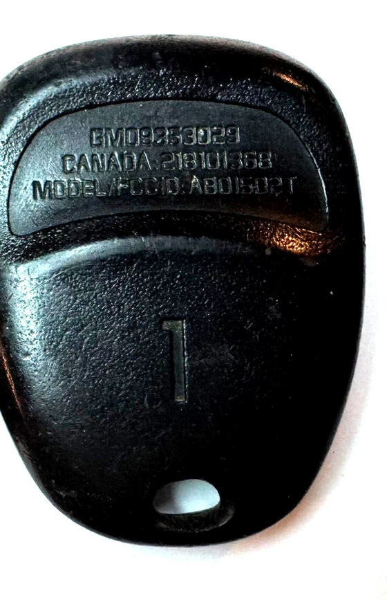 汽车无钥匙遥控器原始设备制造商凯迪拉克 DEVILLE 2000 ABO1502T 控制钥匙链 #1 — 第 2/4 张图片