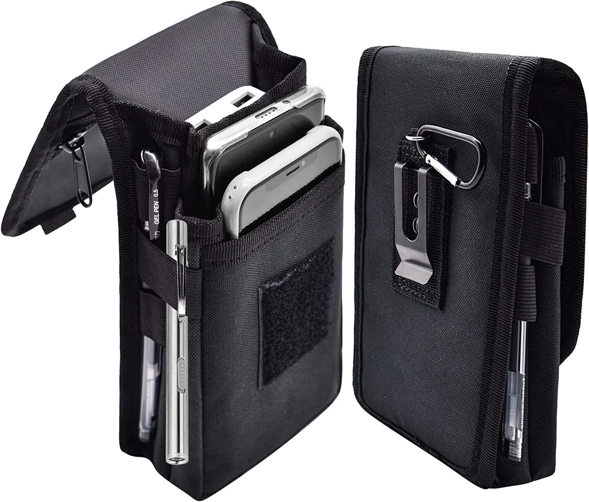 Belt Phone Pouch Large Smartphone Holder Multi Purpose Tactical Cell Phone Case