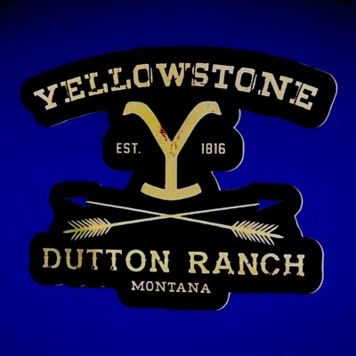   LARGE Yellowstone Dutton Ranch Die-Cut Vinyl Sticker Rip Beth Western Cowboy