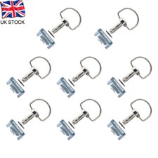 8Packs 17mm Universal Race Fairing Fasteners Quick Release D-RING 1/4 Turn Rivet