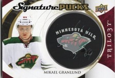 15/16 Trilogy Mikael Granlund Auto Signatures Pucks