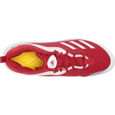 adidas Men\'s FV9364 Ironskin Metal Baseball Cleat Red White Size 14 adidas Men main image 3