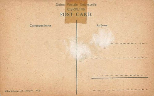 Postal GIBRALTAR: Rock from North Camp, sin publicar, años 1910 - Imagen 2 de 2
