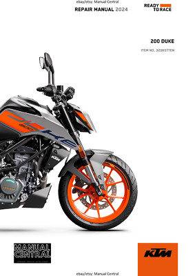 KTM 2024 - 200 DUKE - WERKSTATTSERVICE REPARATURHANDBUCH - NACHGEDRUCKT