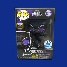 New Funko Pop Exclusive #1217 Black Panther with Lights and Sound