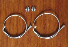  SS Braided Main Front Brake Lines Kit 1992-2000 Honda Civic EK & Civic Del Sol 