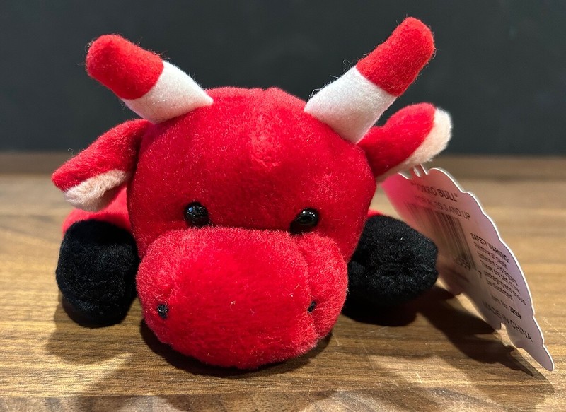 Vintage BEAN SPROUTS Plush TORRO Bull (Chicago Bulls) stuffed animal/beanie toy
