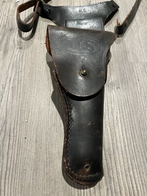 WWII US Army M1916 Leather Holster Colt .45 - Warren Leather Goods