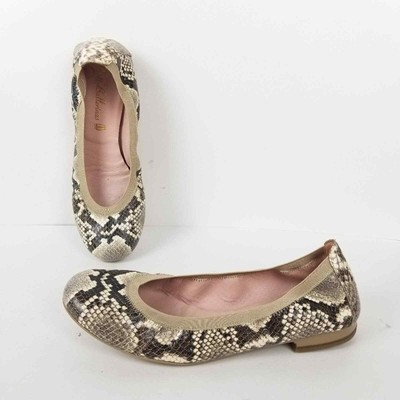 snakeskin flats