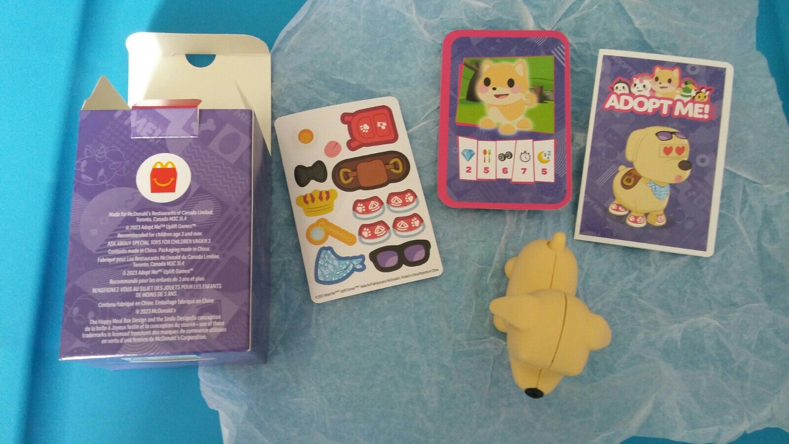 McDonald's 2023 Adopt me! Toy Dog Figure Happy meal Mcdonalds New eBay