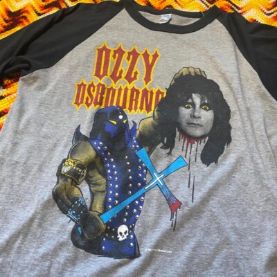 Vtg 1982 Ozzy Ozbourne Raglan T Shirt Diary of A Madman Size Vtg 1982 Ozzy Ozbourne Raglan T Shirt Diary of A Madman Size