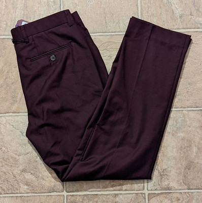 New Harry Brown Black Label sz 30/30 Slim Semi Plain Textured Suit Trouser 4101