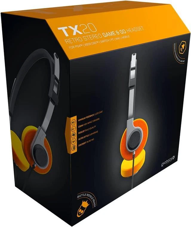 Retro Style Headset Gaming Multiformat With Mic Gioteck Retro Stereo New - Image 2 of 4