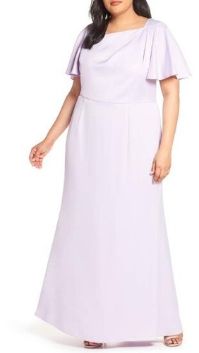 New Vince Camuto Asymmetrical Neckline Evening Dress (Plus Size) 14W - Picture 3 of 3