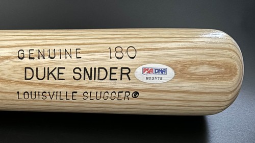 Duke Snider SIGNED Bat Louisville Slugger HOF 80 LA Dodgers PSA/DNA AUTOGRAPHED - Picture 3 of 4