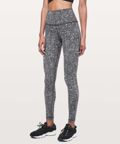 Lululemon Align Full Length Women Leggings Black & White Size CA 8 AU 12 Tight - Picture 3 of 18