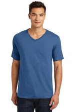 District Made DT1170 Mens Short Sleeve Perfect Weight V-Neck Stylish T-Shirt