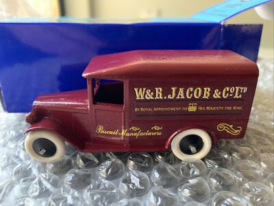 RARE MINIATURE MODELS 34 SERIES JACOBS BISCUITS MORRIS COMMERCIAL VAN 34j METAL