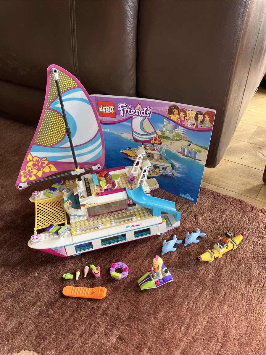 LEGO FRIENDS 41317 Sunshine Catamaran 100% Complete With Instructions No Box - Main Image