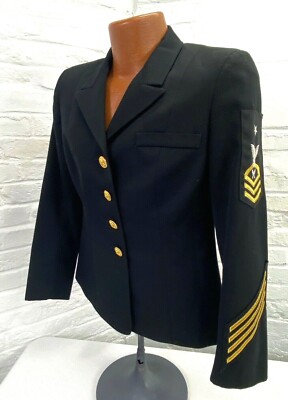 US Navy Yeoman Senior Chief Dress Blue Jacket | eBay